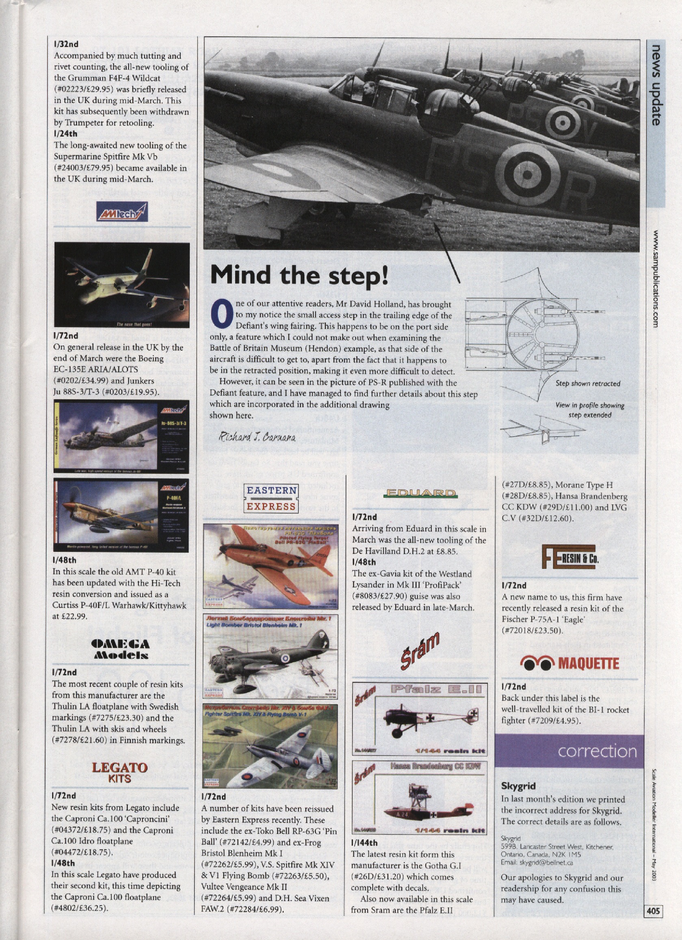 Scale Aviation Modeller International 2003-05